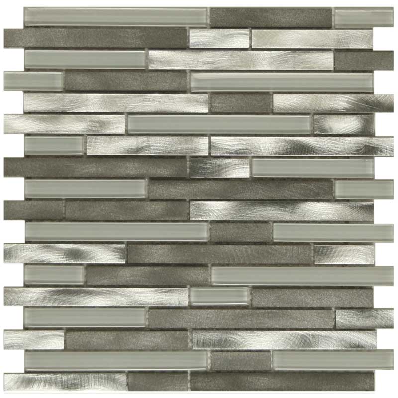 Maniscalco - Victoria Metals Series - Metal and Glass Mosaic - Interlock - Mt. Sterling Blend