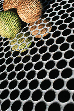 Maniscalco - Perth Penny Rounds Series - Metal and Ceramic Mosaic - Stainless Steel Polished