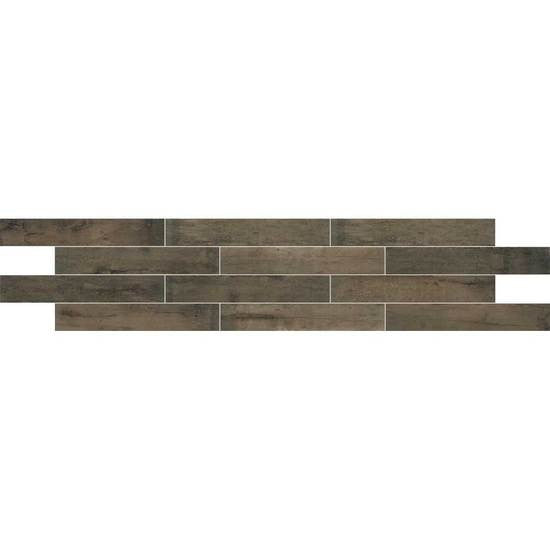 American Olean Historic Bridge Oak Wood Look Porcelain Bullnose Trim Tile (3-in x 18-in)