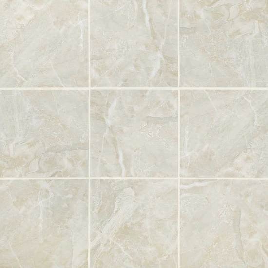 American Olean Mirasol 24 in. x 24 in. Glazed Porcelain Floor Tile - Silver Marble Matte