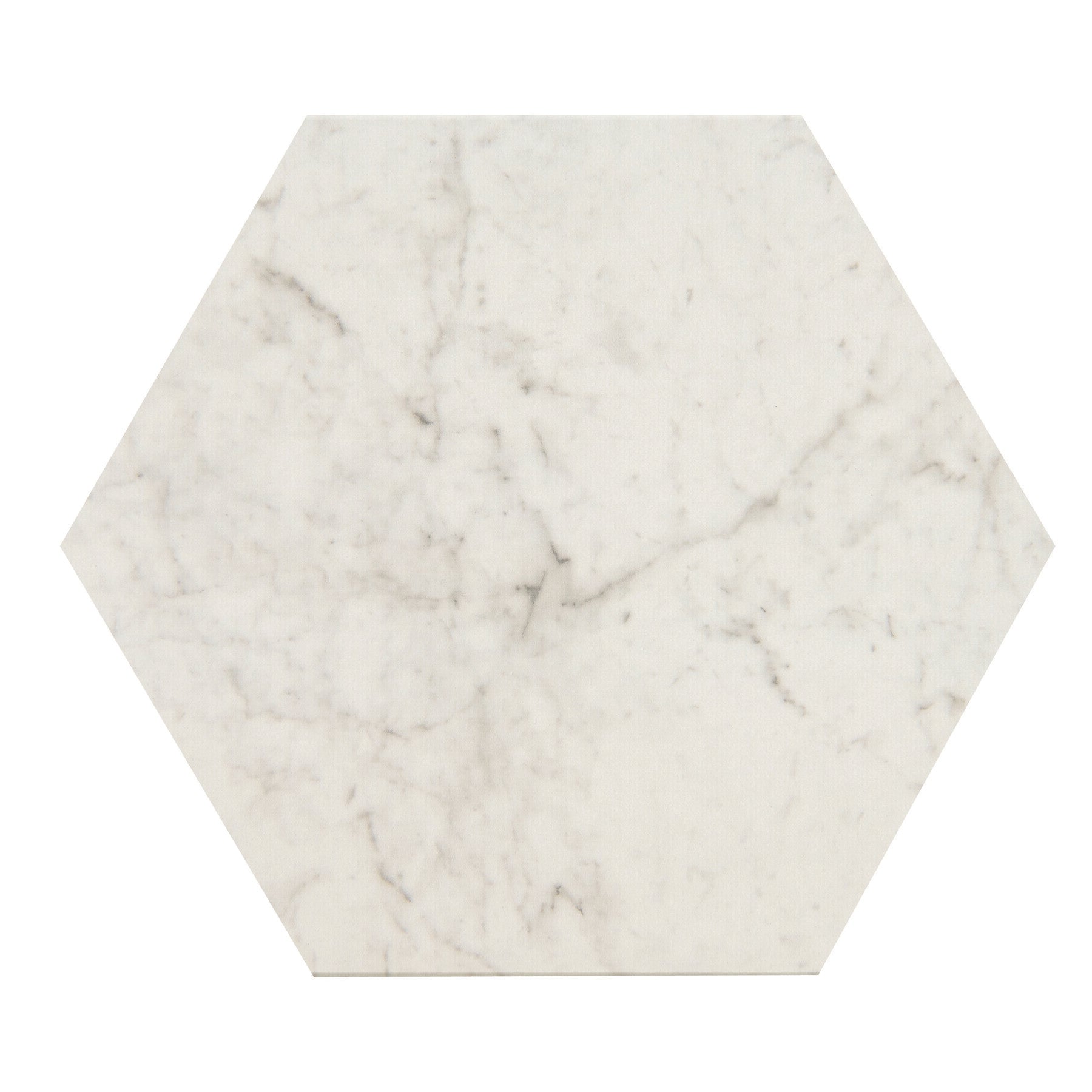 American Olean - Mythique Marble 8 in. Hexagon Porcelain Tile - Altissimo Matte