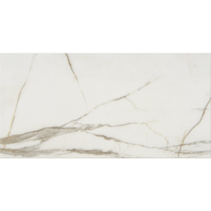 American Olean - Mythique Marble 12 in. x 24 in. Colorbody Porcelain Tile - Calacatta Venecia Polished