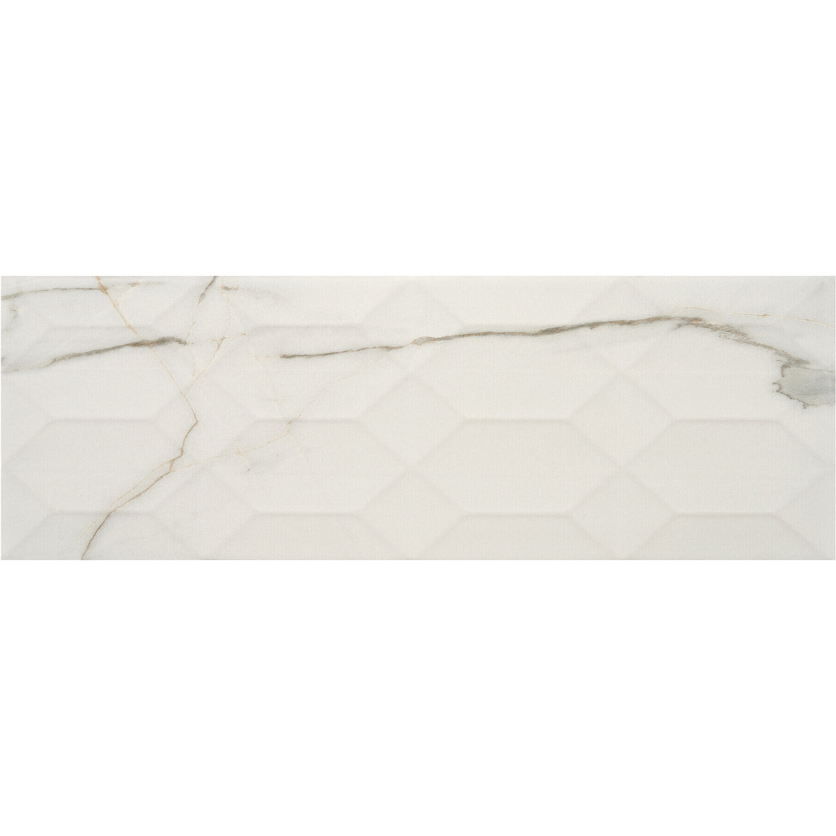 American Olean - Mythique Marble 8 in. x 24 in. Glazed Ceramic Wall Tile - Calacatta Venecia