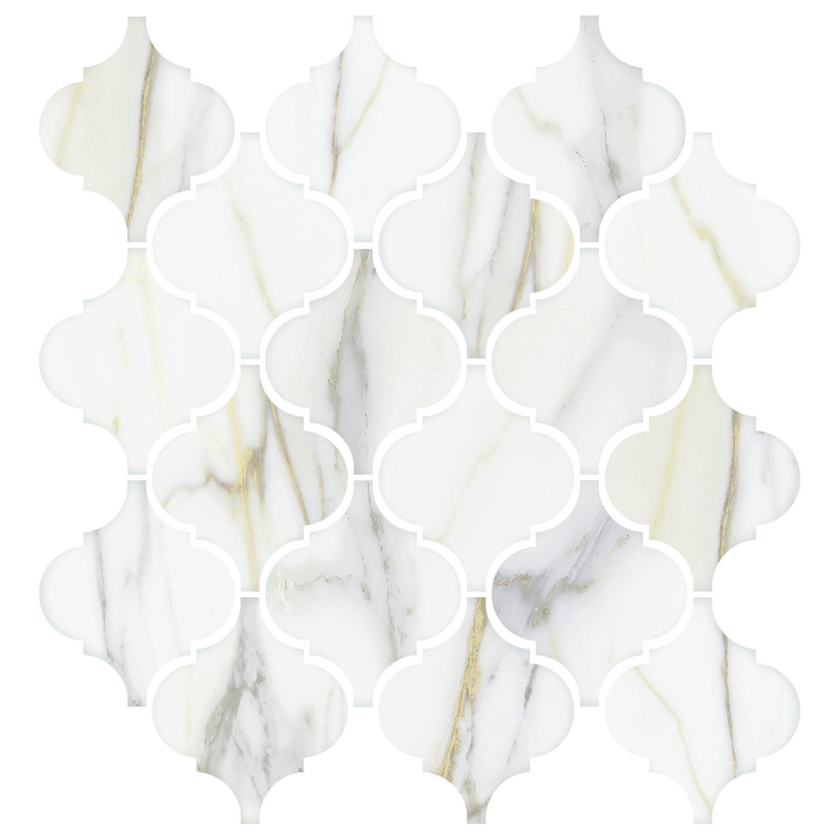 American Olean - Mythique Marble - Arabesque Glazed Ceramic Mosaic - C ...