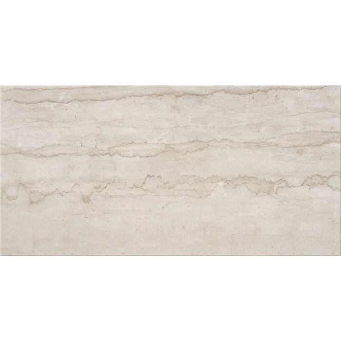 American Olean - Mythique Marble 12 in. x 24 in. Colorbody Porcelain Tile - Botticino Polished
