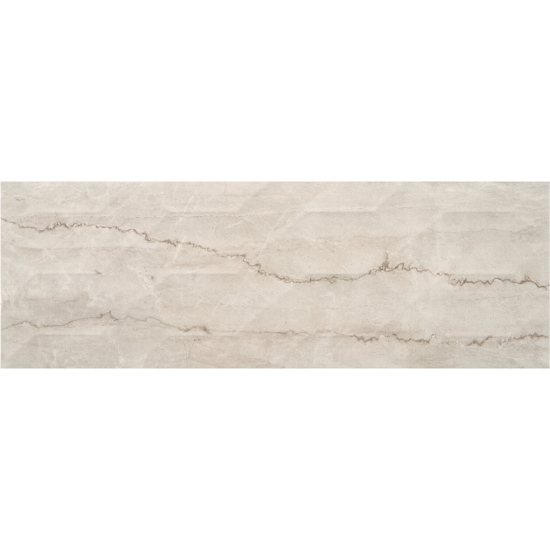American Olean - Mythique Marble 8 in. x 24 in. Multi-Wave Wall Tile - Botticino