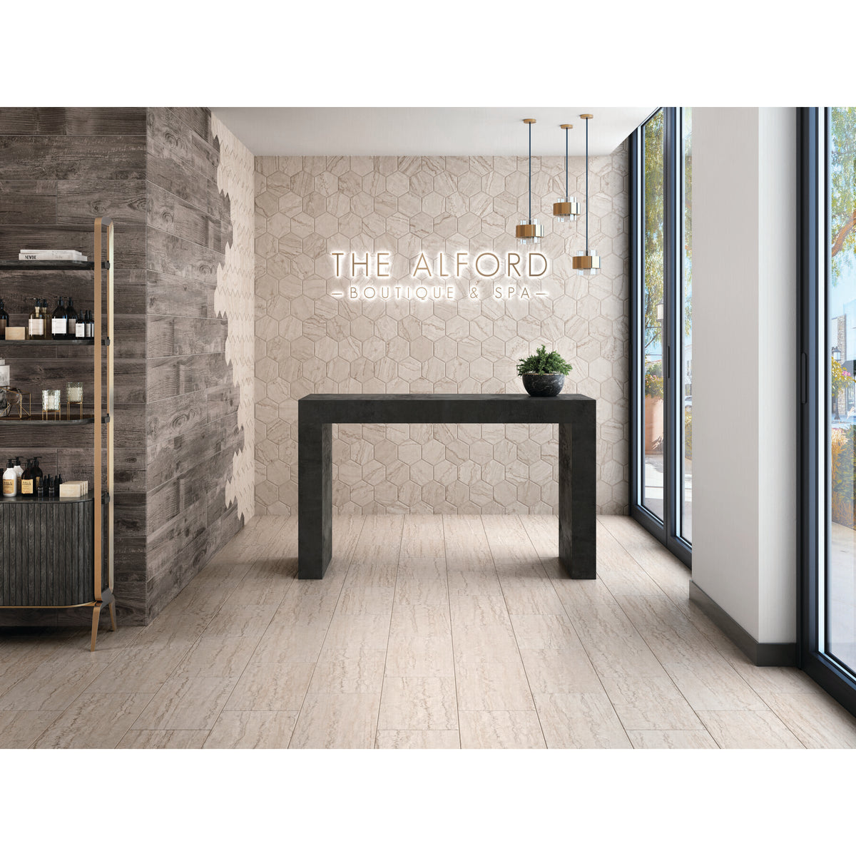 American Olean - Mythique Marble 12 in. x 12 in. Colorbody Porcelain Tile - Botticino Matte Room