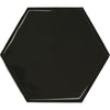 See American Olean - Playscapes Hex Wall Tile - Pitch Black PS71