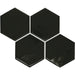 American Olean - Playscapes Hex Wall Tile - Pitch Black PS71