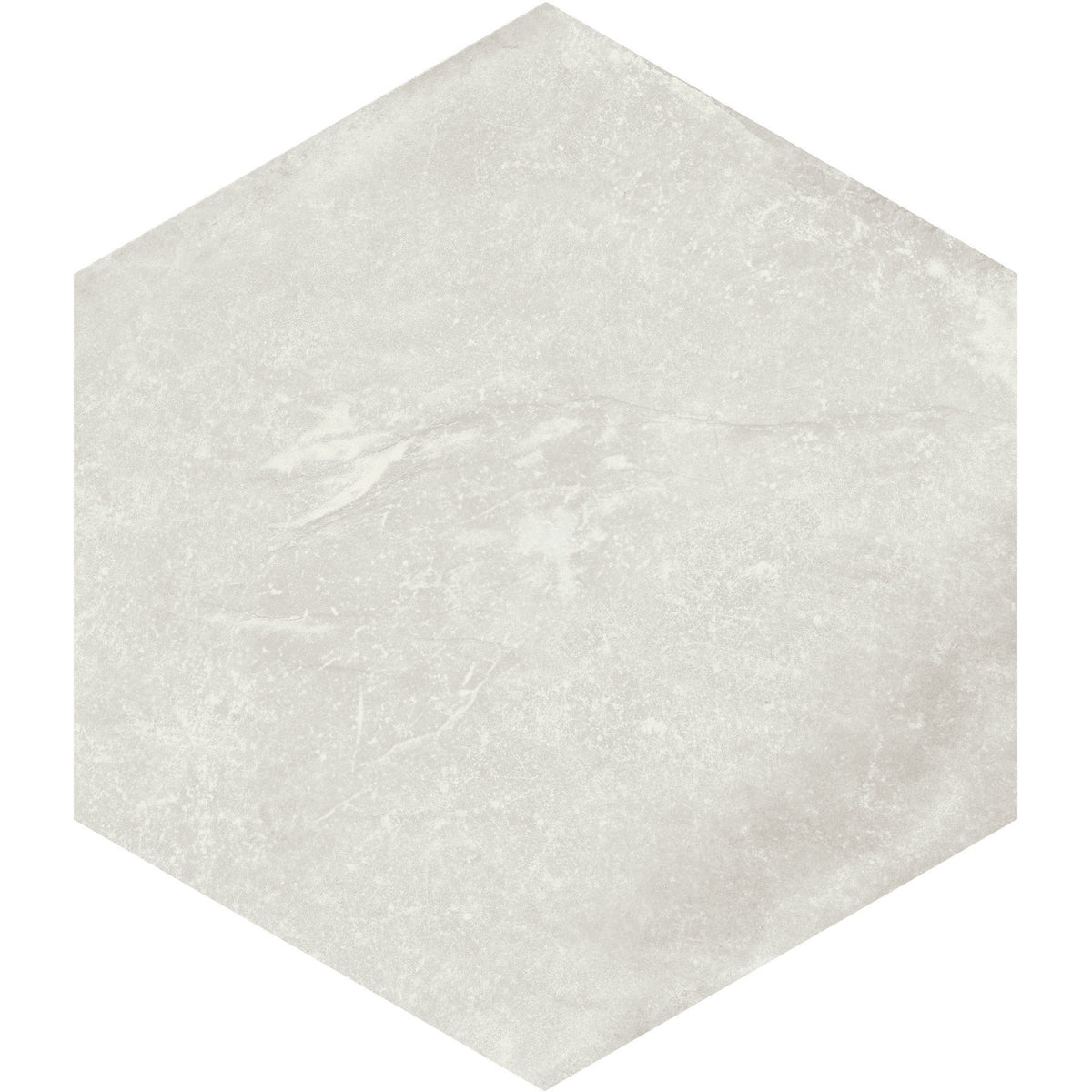 American Olean - Solstice 8&quot; Hexagon Porcelain Tile - Winter White ST32
