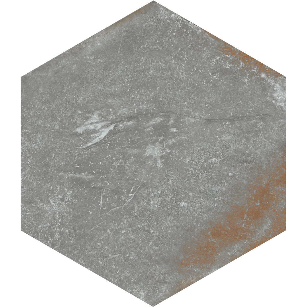 American Olean - Solstice 8&quot; Hexagon Porcelain Tile - Autumn Grey ST34