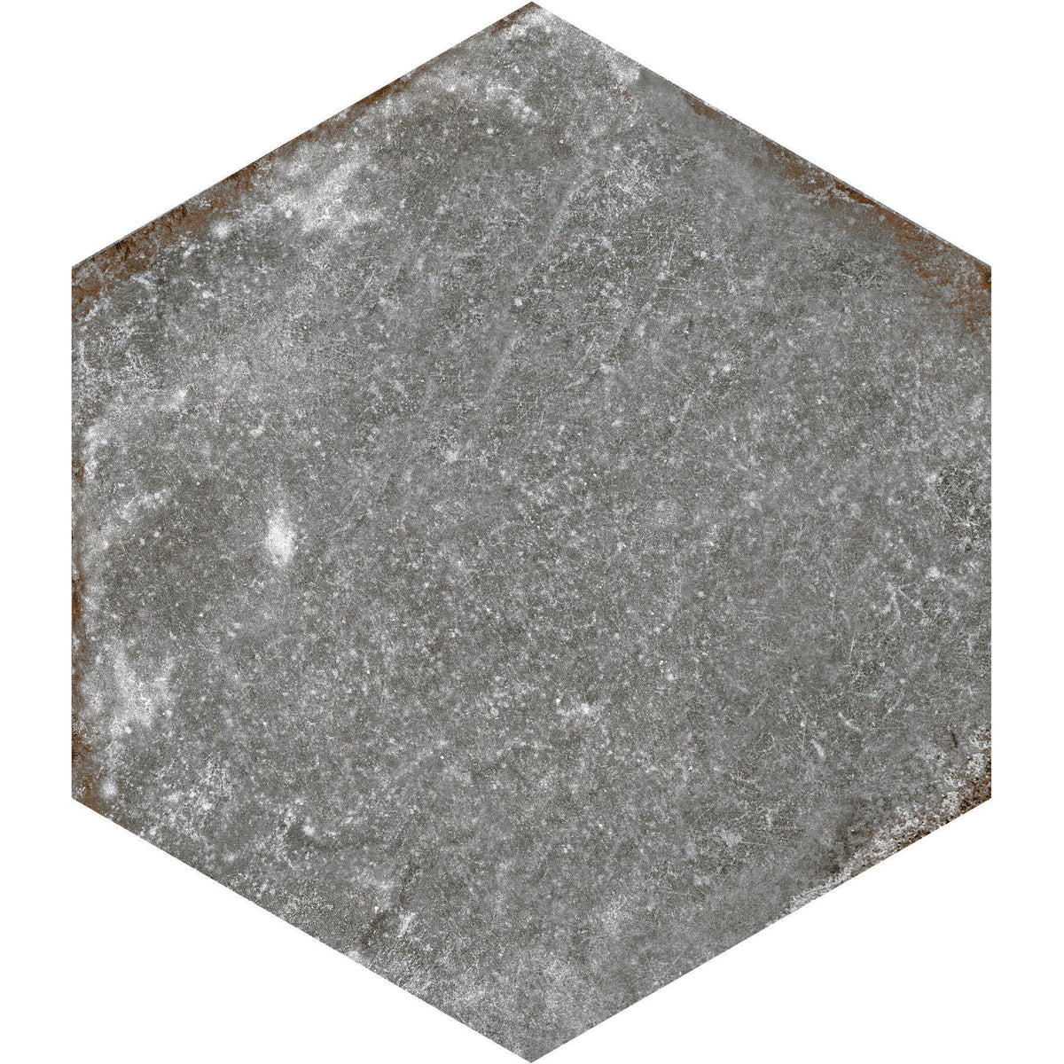 American Olean - Solstice 8&quot; Hexagon Porcelain Tile - Autumn Grey ST34
