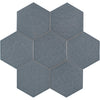 See Tesoro - Albatross Hex 7 in. x 8 in. Ceramic Wall Tile - Deep Sea Glossy
