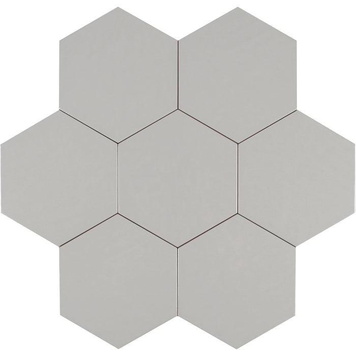 Tesoro - Albatross Hex 7 in. x 8 in. Ceramic Wall Tile - Pumice Matte