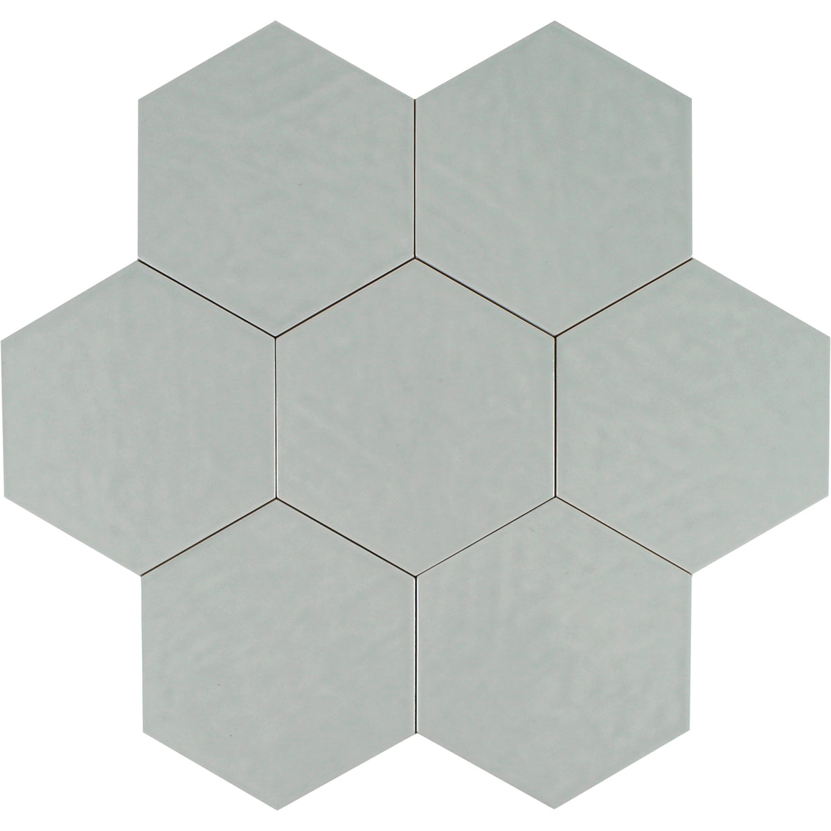 Tesoro - Albatross Hex 7 in. x 8 in. Ceramic Wall Tile - Sea Glossy