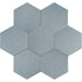 Tesoro - Albatross Hex 7 in. x 8 in. Ceramic Wall Tile - Sky Deco Glossy