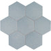 Tesoro - Albatross Hex 7 in. x 8 in. Ceramic Wall Tile - Sky Glossy