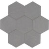 See Tesoro - Albatross Hex 7 in. x 8 in. Ceramic Wall Tile - Smoke Matte