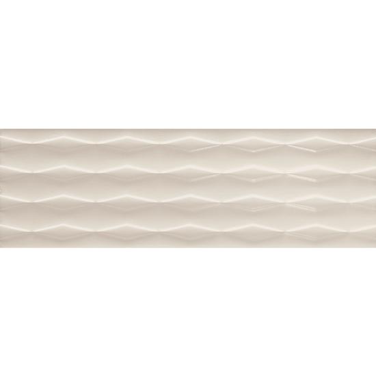 American Olean Visual Impressions Wall Tile - Linear Diamond - Beige
