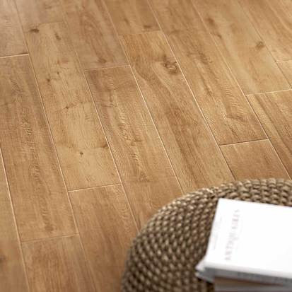 American Olean Creekwood 6 in. x 36 in. Porcelain Floor Tile - Maple Lake Close View