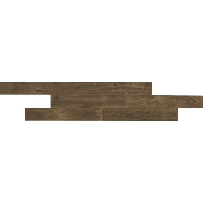 American Olean Creekwood 6 in. x 36 in. Porcelain Floor Tile - Walnut Brook
