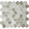 See American Olean - Crosswood 1.5 in. Glass Hexagon Mosaic - Seagull