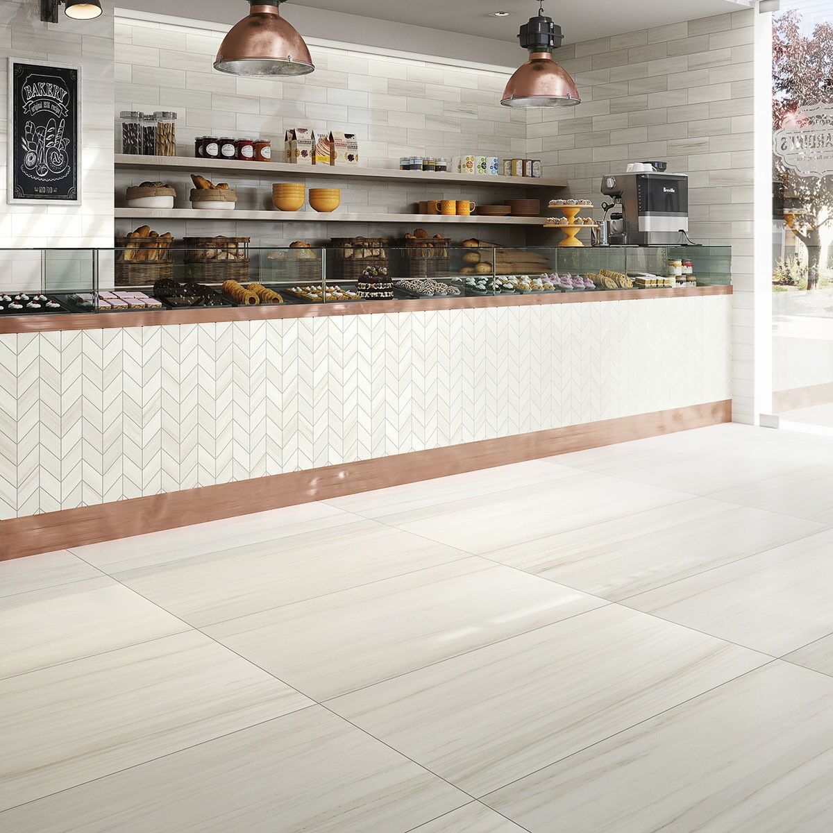 American Olean - Ideology Porcelain Tile 12 in. x 24 in. - Calacatta Grey Matte