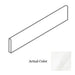 American Olean Mirasol 3 in. x 10 in. Ceramic Wall Bullnose- Bianco Carrara