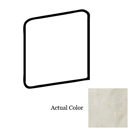 American Olean Mirasol 3 in. x 3 in. Ceramic Wall Bullnose Outcorner - Silver Marble