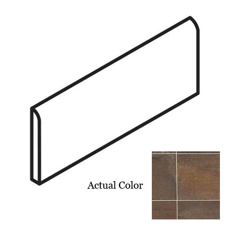 American Olean - Union 3&quot; x 24&quot; Floor Bullnose - Rusted Brown