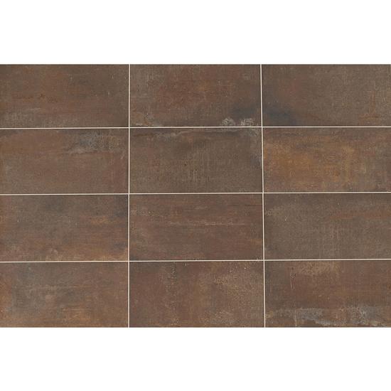 American Olean - Union Porcelain Tile 12 in. x 24 in. - Rusted Brown