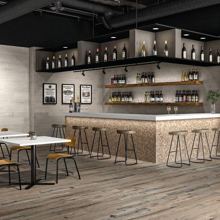 American Olean - Waterwood 8" x 40" Glazed Porcelain - Natural Oak WD16