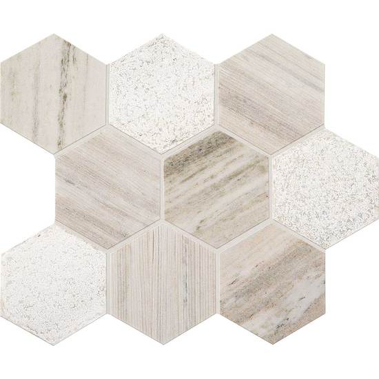 American Olean - Ascend Natural Stone 4" Hexagon Mosaic - Open Horizon