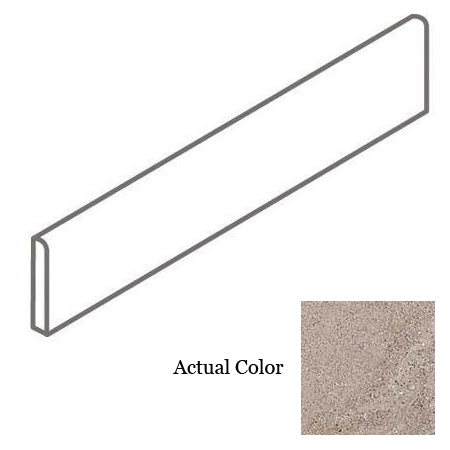 American Olean - Abound Ceramic 3 in. x 12 in. Floor Bullnose - Ashen