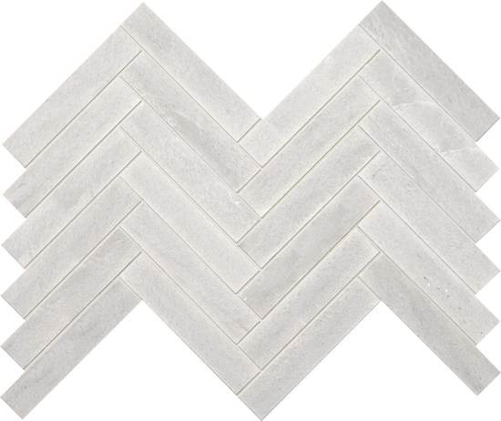 American Olean - Ascend Natural Stone Chevron Mosaic - Candid Heather