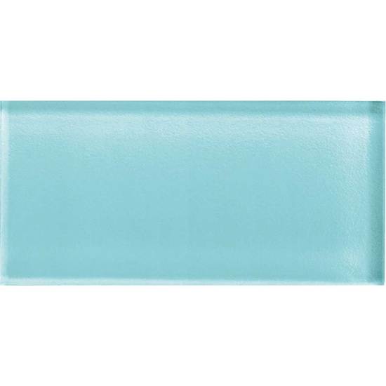 American Olean - Color Appeal 3 in. x 6 in. Glass Wall Tile - Fountain Blue