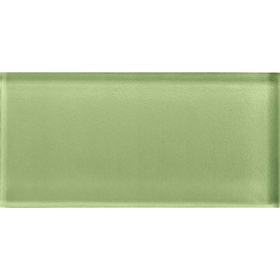 American Olean - Color Appeal 3 in. x 6 in. Glass Wall Tile - Grasshopper