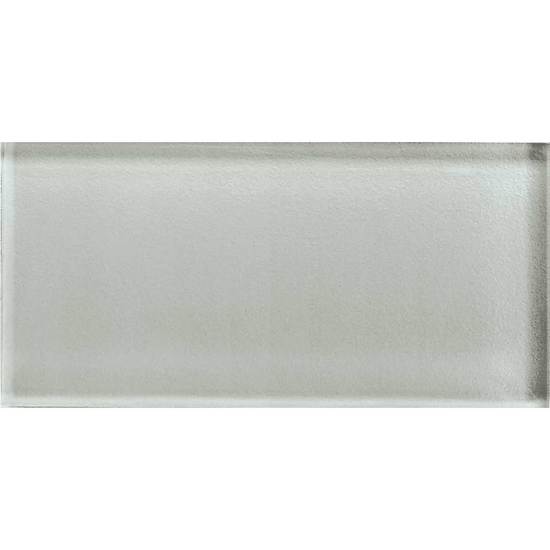 American Olean - Color Appeal 3 in. x 6 in. Glass Wall Tile - Silver Cloud