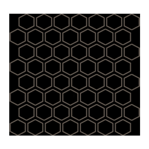 American Olean - Color Story 1.5 in. Glazed Ceramic Hexagon Mosaic - Black Matte