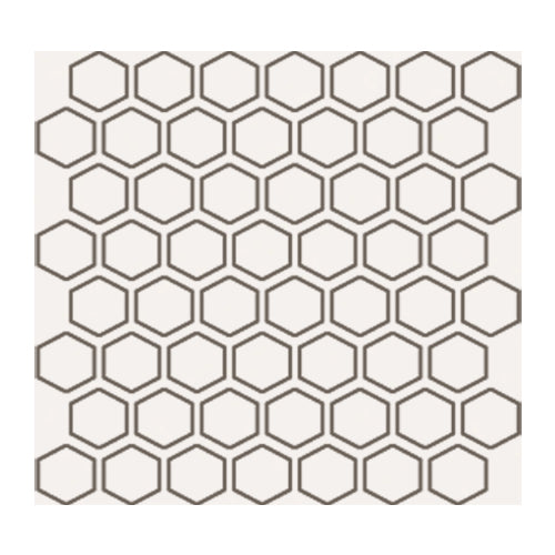 American Olean - Color Story 1.5 in. Glazed Ceramic Hexagon Mosaic - Ice White