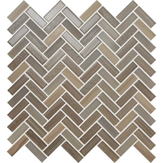American Olean - Serentina - Herringbone Mosaic - Solitude