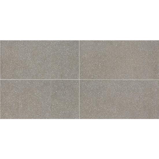 American Olean Neospeck 12 in. x 24 in. Porcelain Floor Tile - Medium Gray
