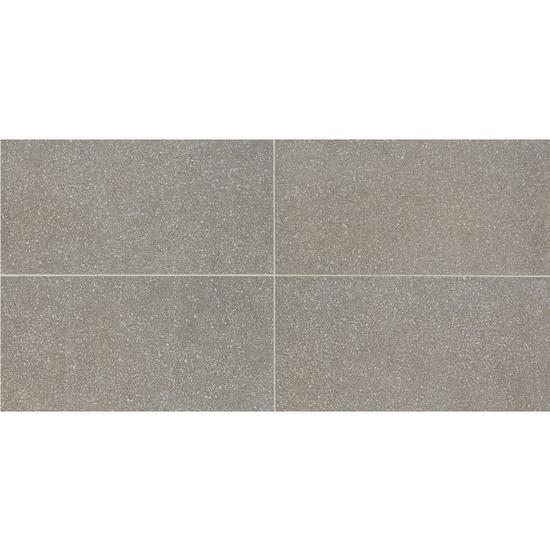 American Olean Neospeck 12 in. x 24 in. Porcelain Floor Tile - Medium Gray