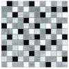 See Anatolia - Baroque 1 in. x 1 in. Stained Glass Mosaic - Arabescato
