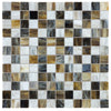 See Anatolia - Baroque 1 in. x 1 in. Stained Glass Mosaic - Corallo