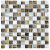 See Anatolia - Baroque 1 in. x 1 in. Stained Glass Mosaic - Peperino