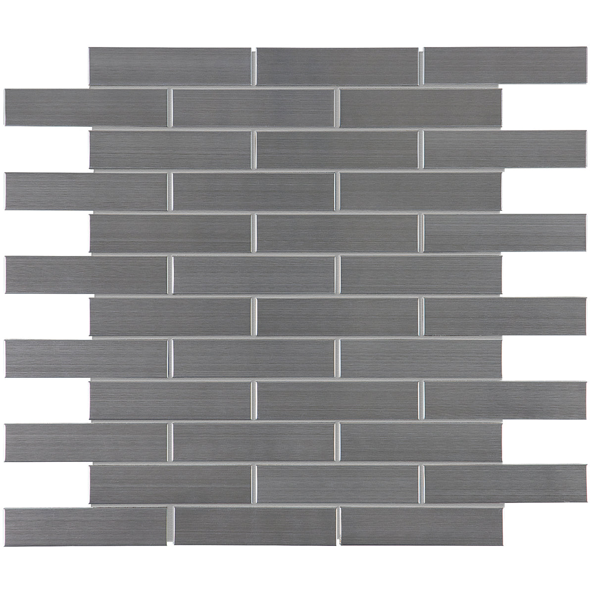 Anatolia - Stainless Steel 1 in. x 4 in. Brick Glossy Mosaic