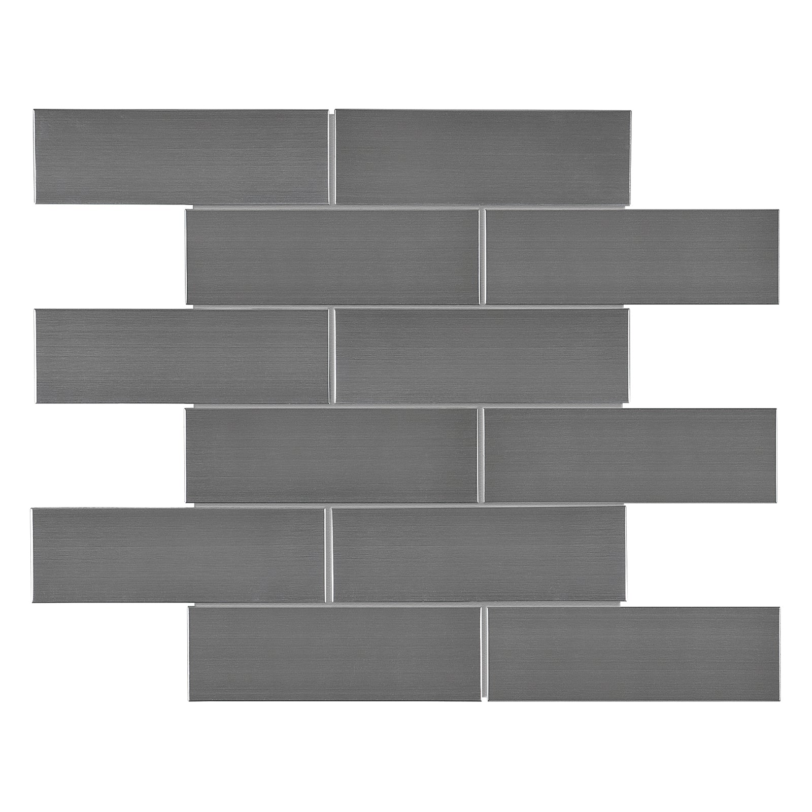 Anatolia - Stainless Steel 2 in. x 6 in. Brick Glossy Mosaic