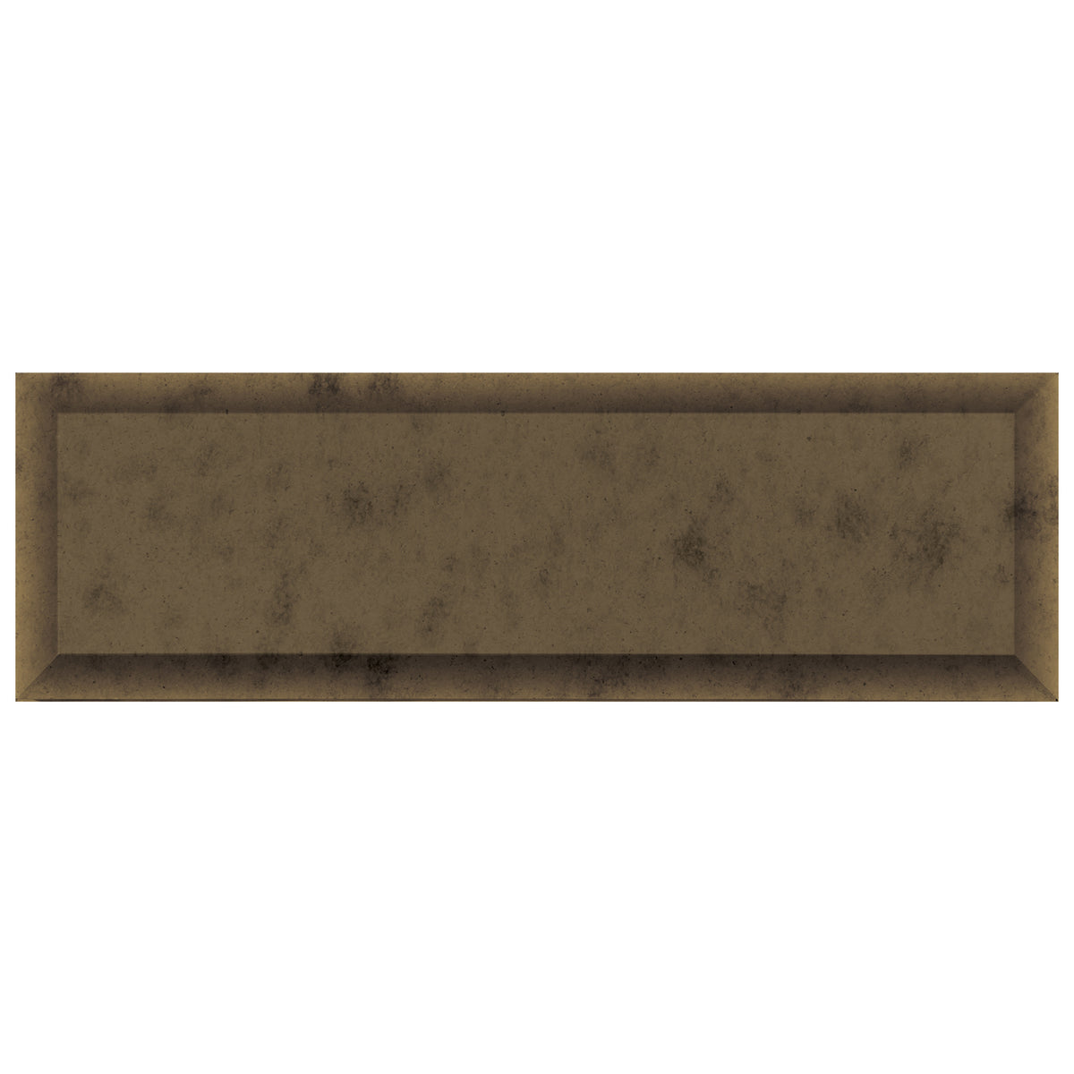 Anatolia - Obsidian - 3 in. x 9 in. Beveled Glass Wall Tile - Antique Bronze