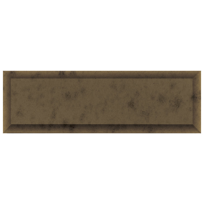 Anatolia - Obsidian - 3 in. x 9 in. Beveled Glass Wall Tile - Antique Bronze